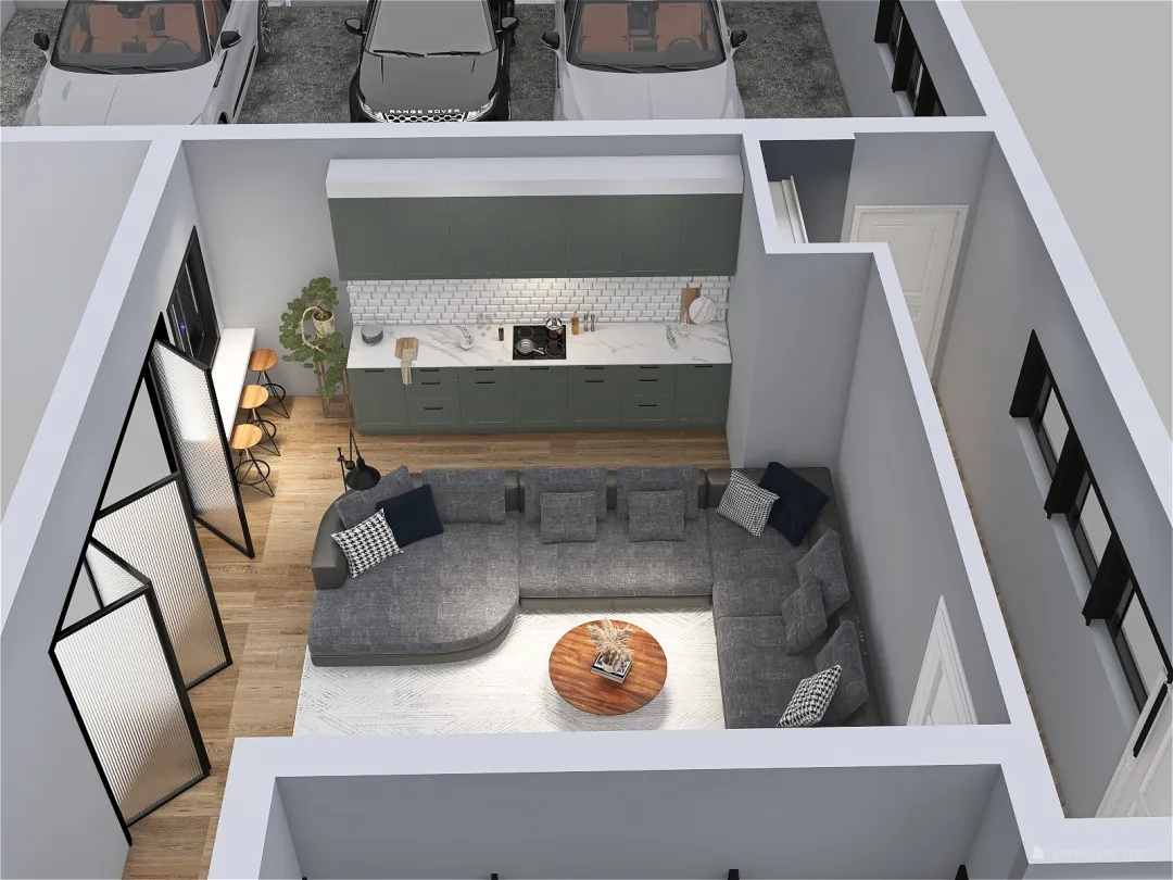 Copy of Hallway Bettey Property Rec Room 3d design renderings