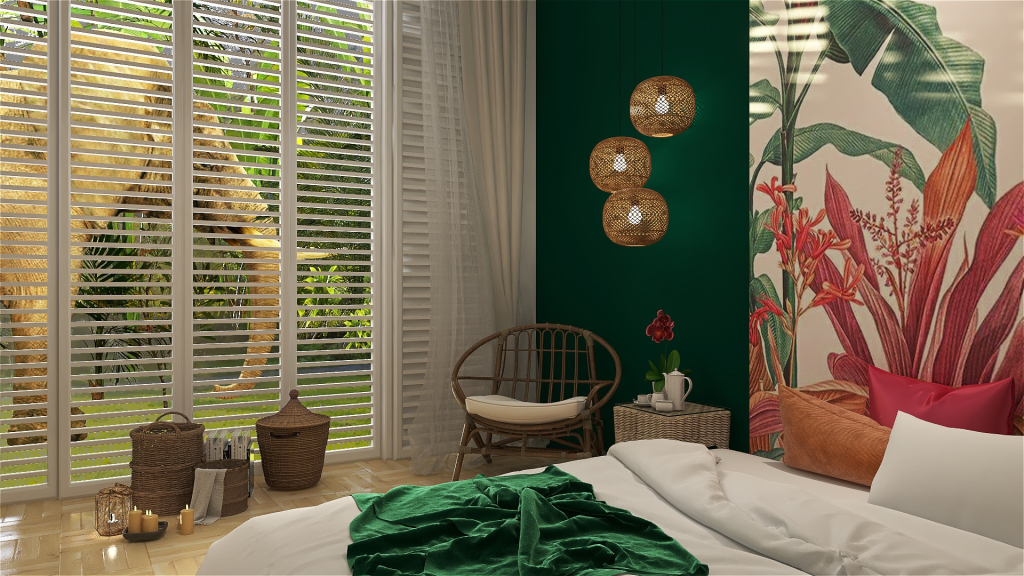 TropicalTheme Red Green Unnamed space 3d design renderings