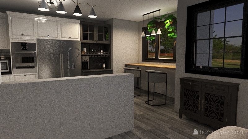 2nd floor office studio 3d design renderings