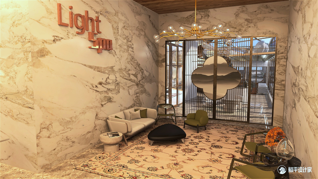 #HSDA2021Commercial Light Spa by Element5 3d design renderings