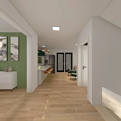 suburban 3 floor house