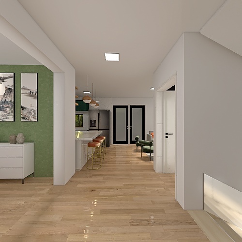 suburban 3 floor house 3d design renderings