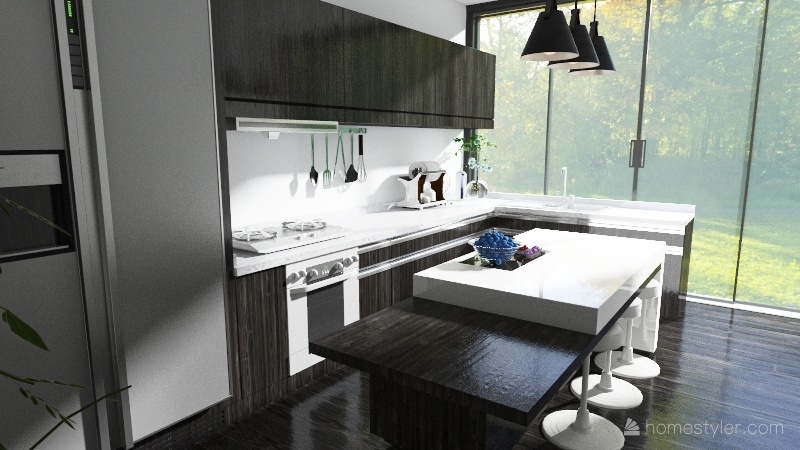 Forest Cottage 3d design renderings