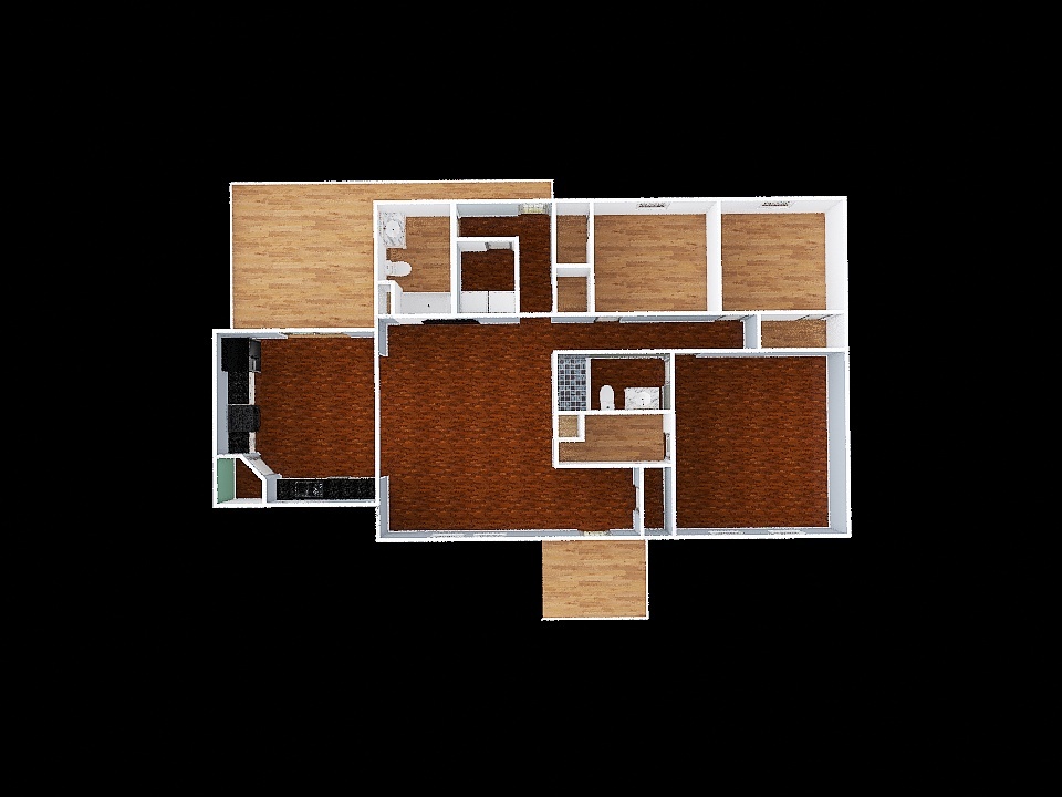 Kendall Road House (1500 sqft) 3d design renderings