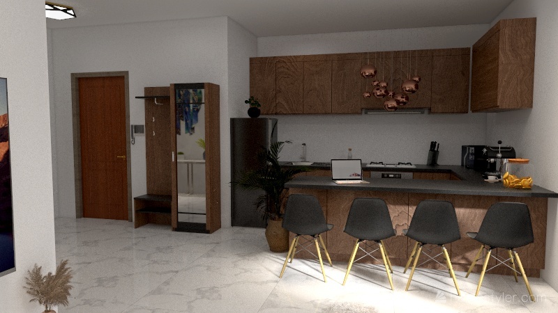 apartment modern design 3d design renderings