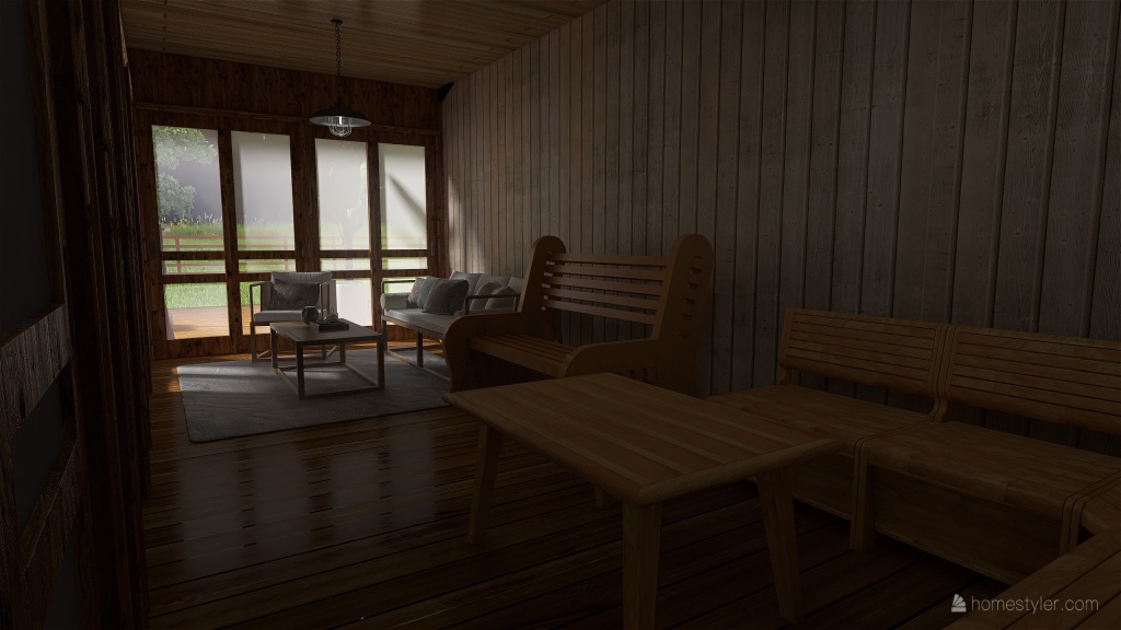 Screened Porch 3d design renderings