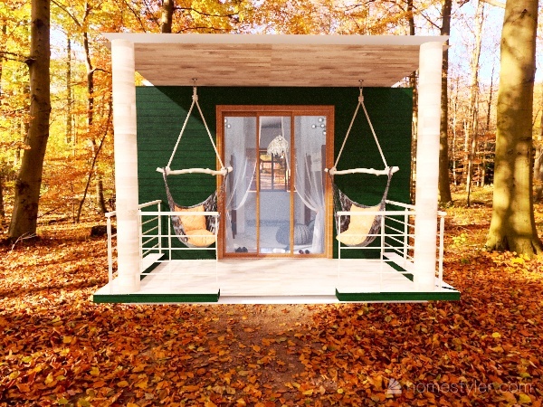 Small Fall Cabin 3d design renderings