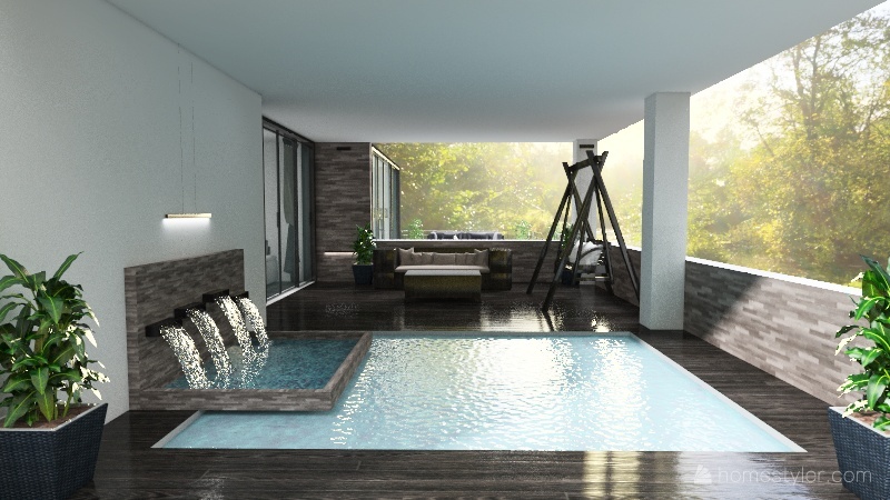 Forest Cottage 3d design renderings