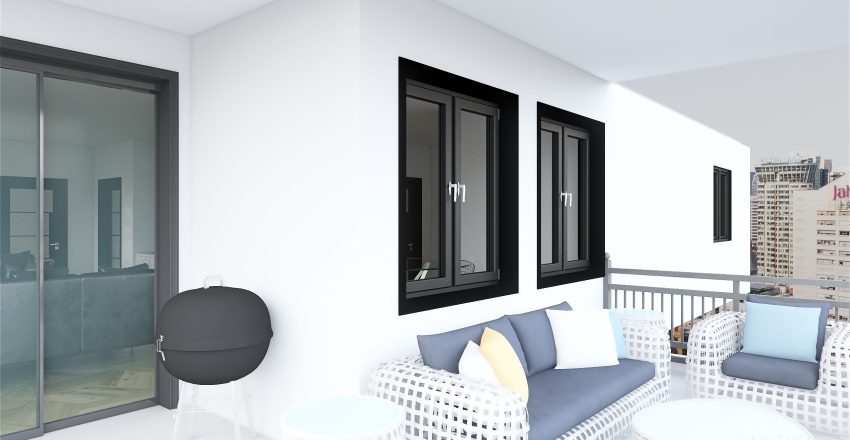 black and white 3d design renderings