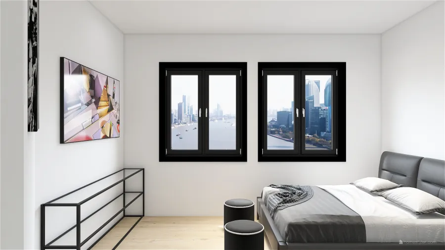 small modern apartment 3d design renderings