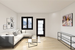 small modern apartment Design Rendering