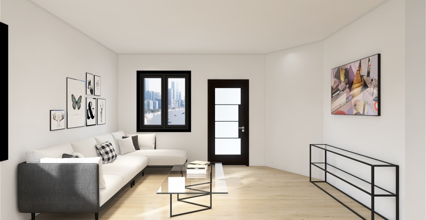 small modern apartment 3d design renderings