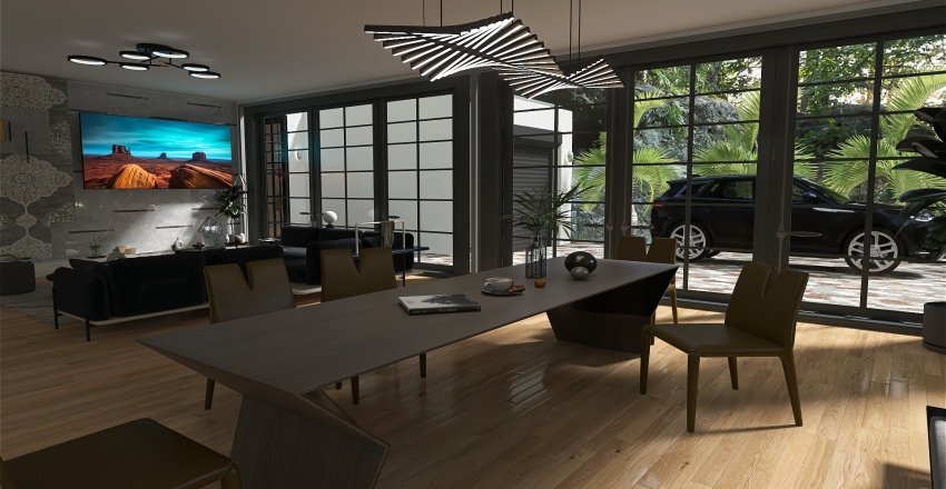 maison moderne dans les rocheuses 3d design renderings