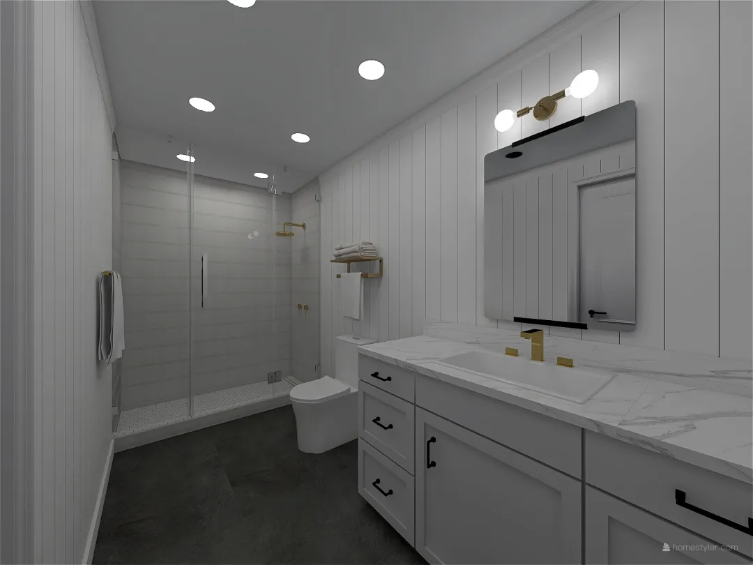 Guest Bath 2 3d design renderings