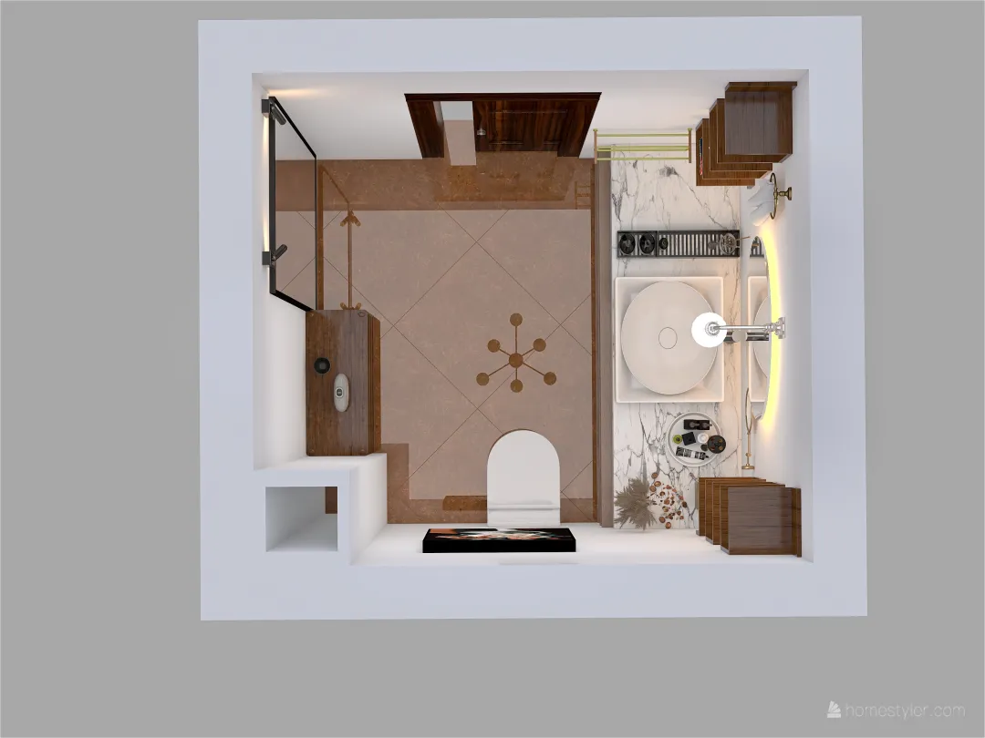 BATHROOM BEAUTY CENTER 3d design renderings