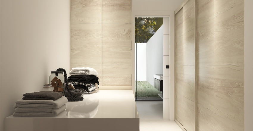 Modern Contemporary WoodTones Grey Laundry Room 3d design renderings