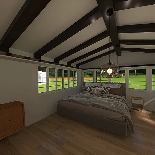 Room 4 - Natural Wood Tones Design Rendering