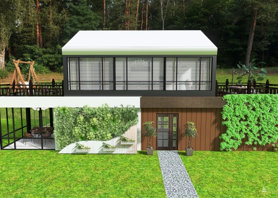 Container Home Design Rendering