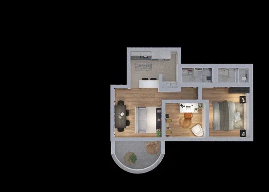 Projeto Apartamento Design Rendering