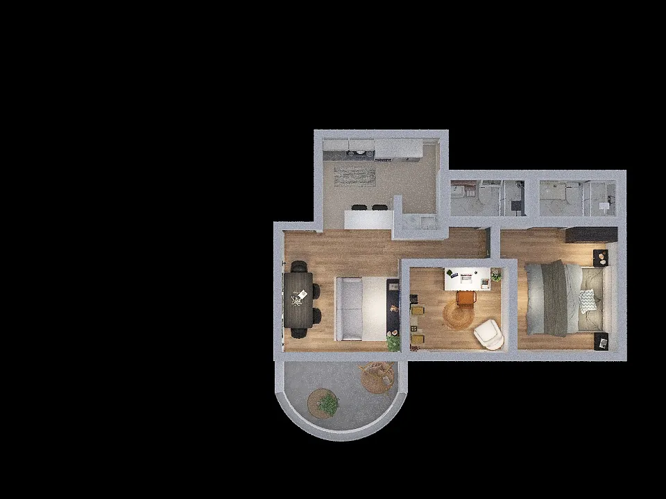 Projeto Apartamento 3d design renderings
