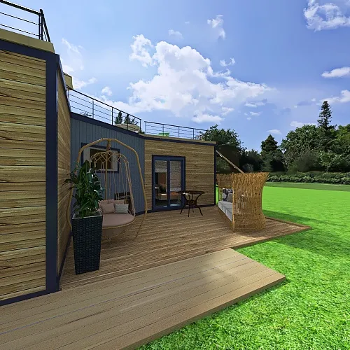 Проект дома из контейнера 3d design renderings
