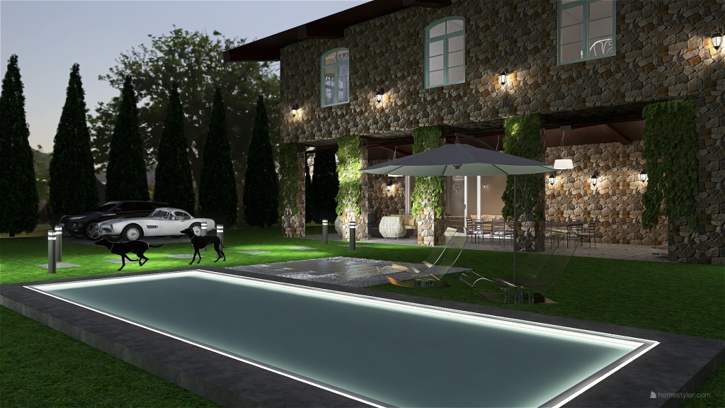 TUSCAN VILLA 3d design renderings