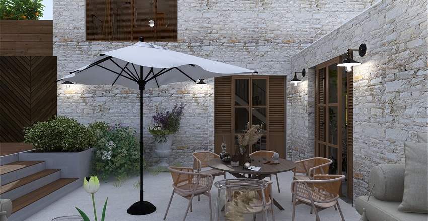 Rustic Retreat 3d design renderings