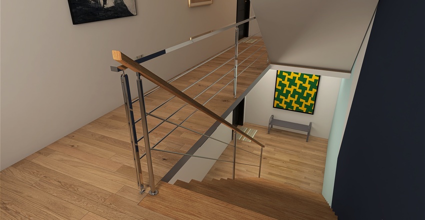 New York Row House Apt Buikding Redesign Interior Design Render