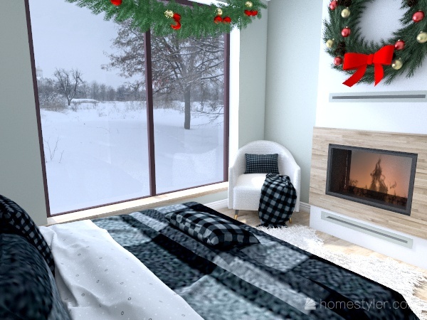Small Christmas Home 3d design renderings