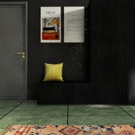 Darkish Apartment. 3d design renderings