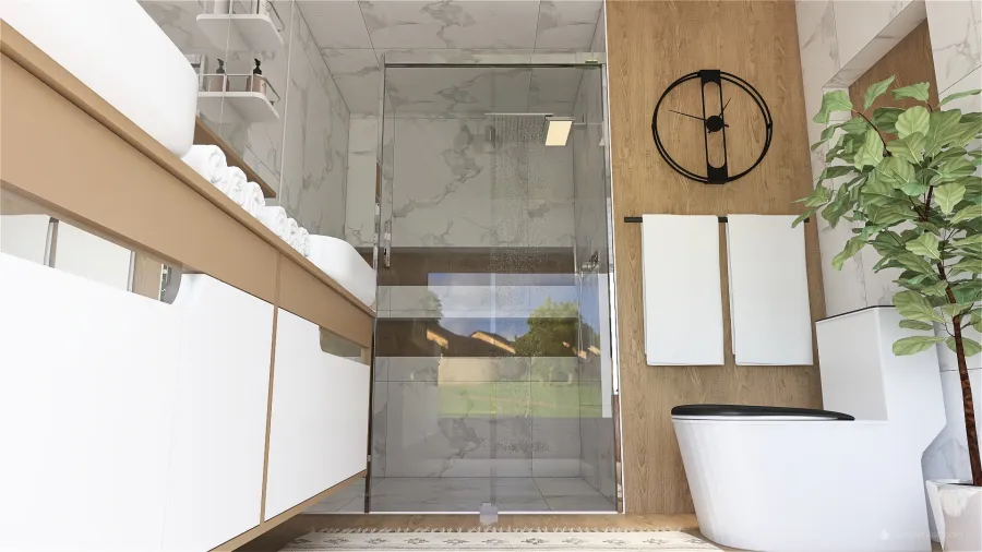 Downstairs Bathroom 3d design renderings