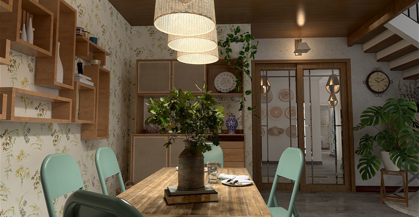 Kitchen/diningroom 3d design renderings