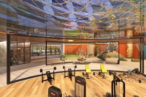 Modern Element5 Fitness Center Design Rendering