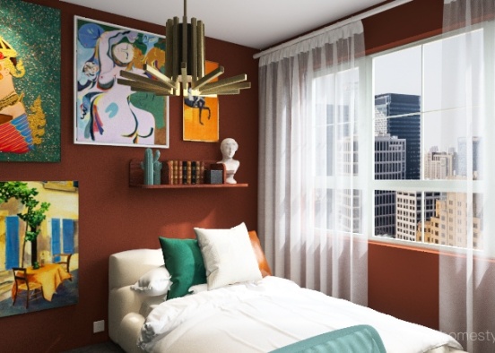 cool bedroom :D Design Rendering