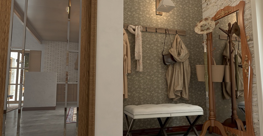 Hallway 3d design renderings