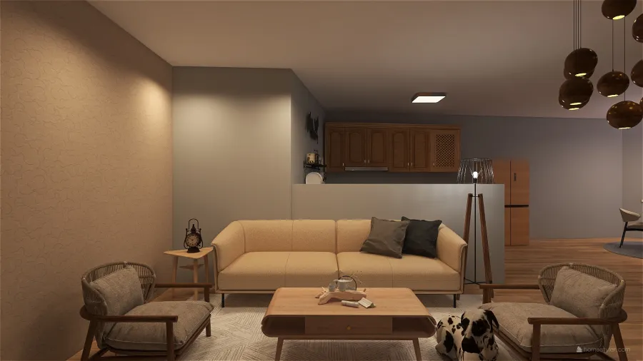 Japandi house style Mar Isa creation 3d design renderings