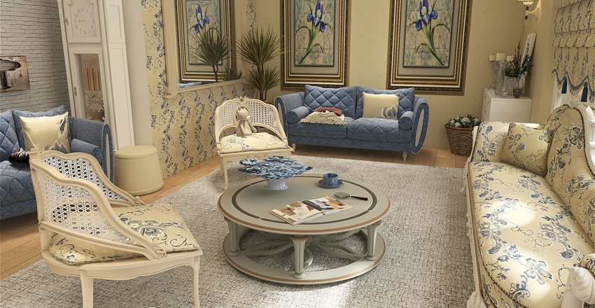 Rustic Elegance Interior Design Render