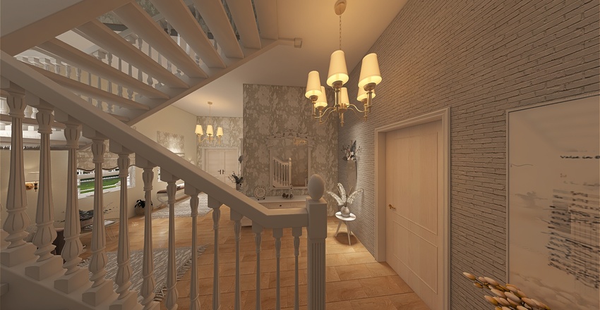 Rustic Elegance Interior Design Render