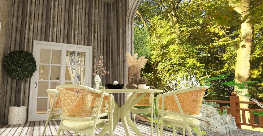 Rustic Elegance Interior Design Render