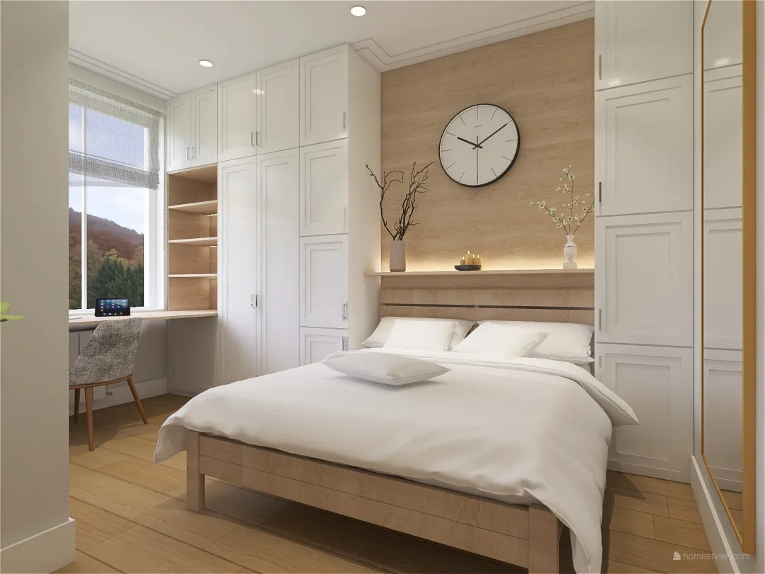 Scandinavian Style tiny apartment 3d design renderings