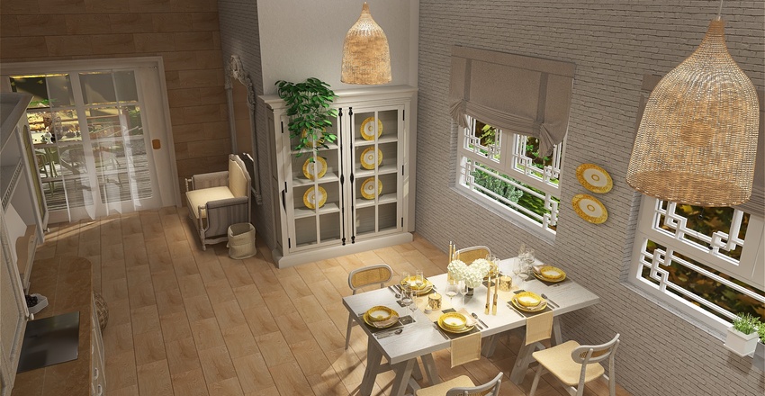 Rustic Elegance Interior Design Render
