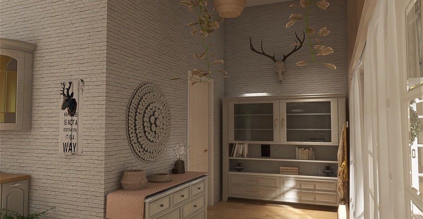 Rustic Elegance Interior Design Render