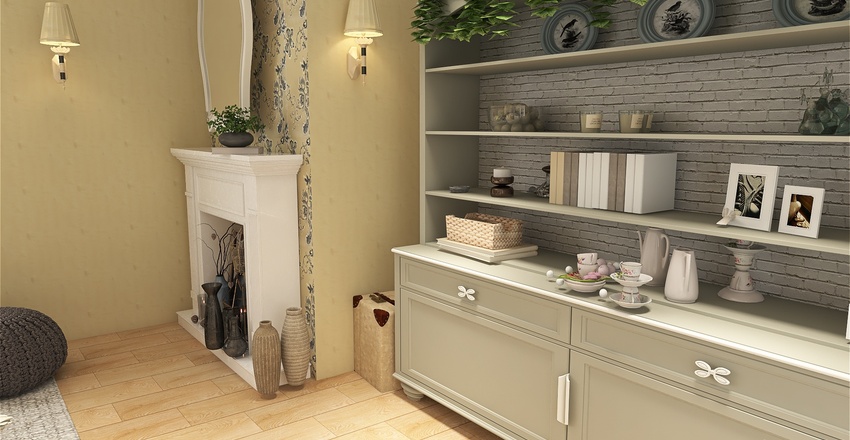 Rustic Elegance Interior Design Render