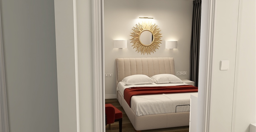 Баден кровати  белый мрамор 3d design renderings