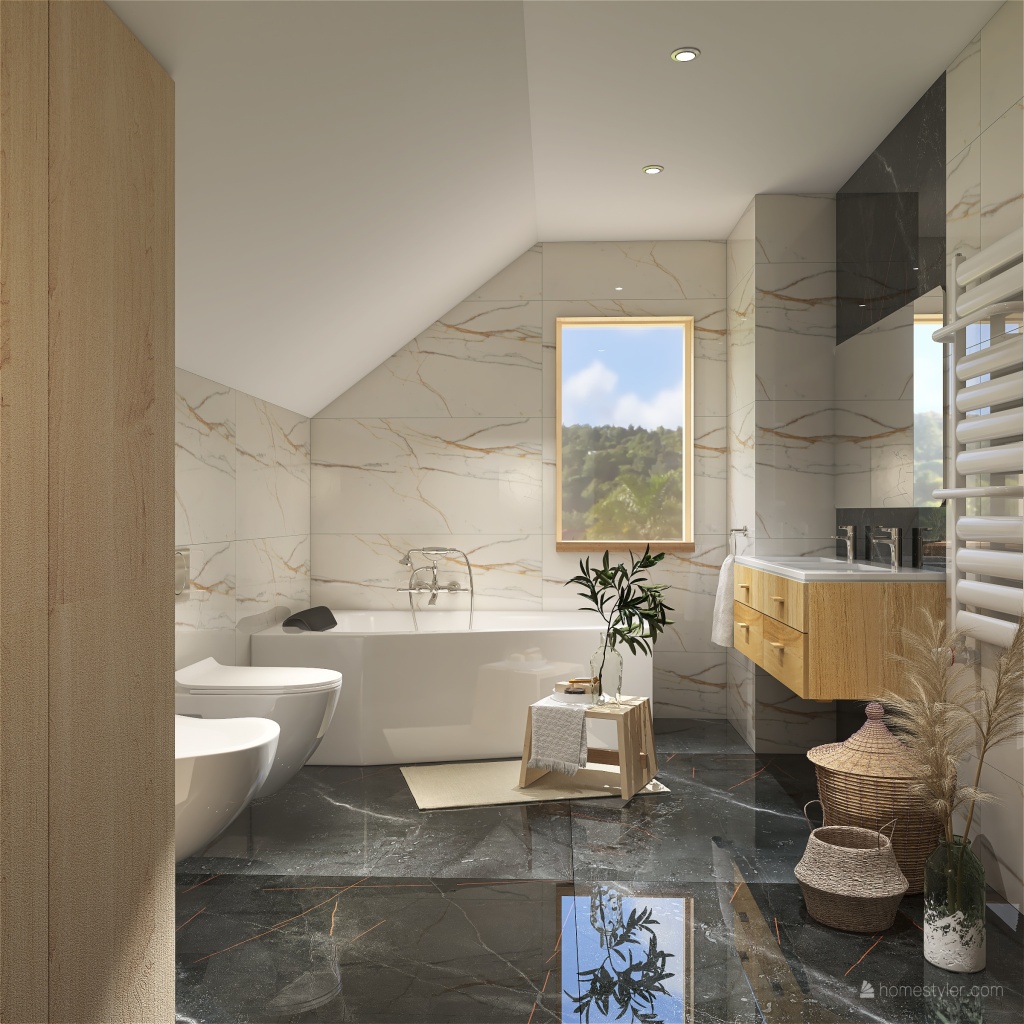 łazienka Asia 3d design renderings