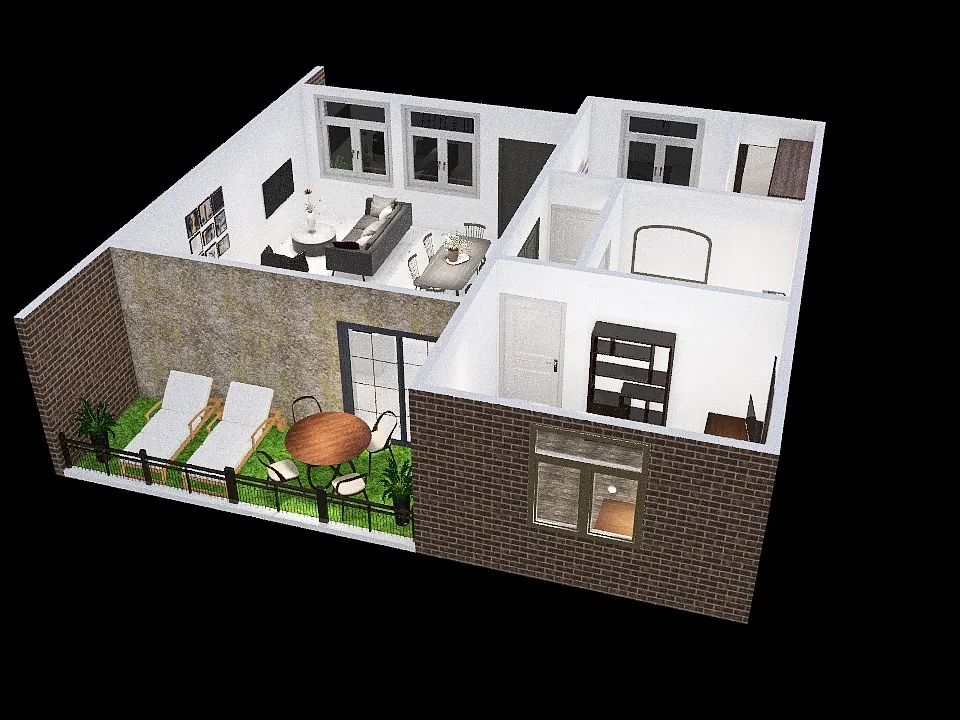 Mi casa - Modelo 1 3d design renderings
