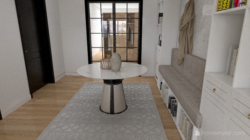 New York Row House Apt Buikding Redesign Interior Design Render