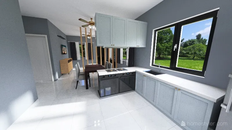 SR House layout (furniture removed) 3d design renderings