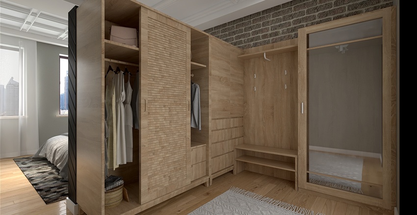 New York Row House Apt Buikding Redesign Interior Design Render