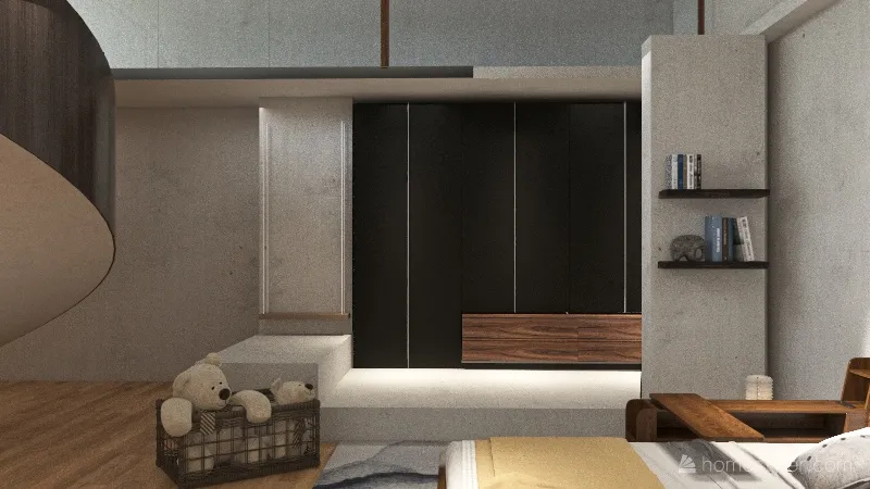 Simple Japandi Decor 3d design renderings